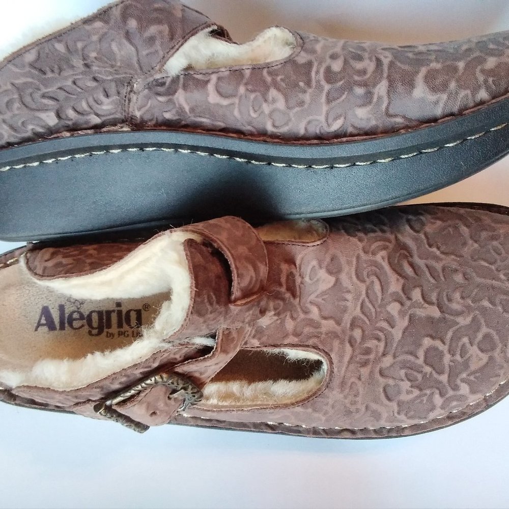 ALEGRIA Fur lined shoes clogs 39 8.5 - 9